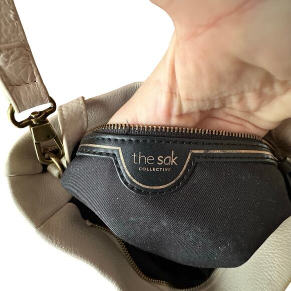 THE SAK COLLECTIVE x Womens White Leather Crossbody Purse - Picture 7 of 8